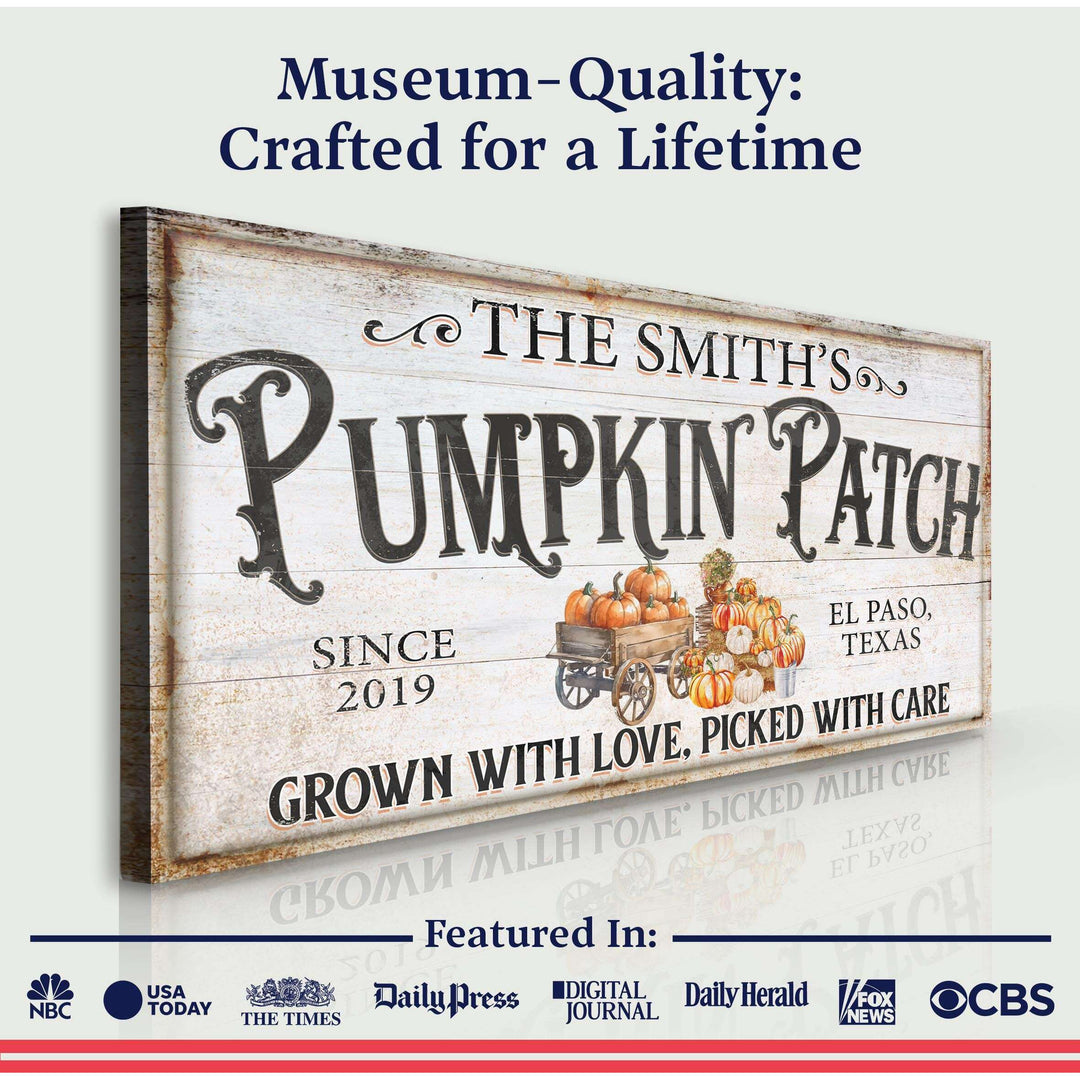 Personalized Pumpkin Patch Sign VII