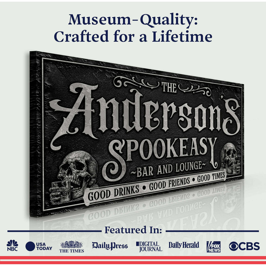 Personalized Spookeasy Bar Sign II