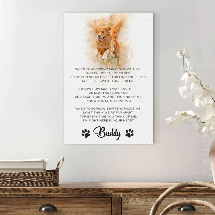 Pet Memorial Sign I'm Right Here In Your Heart