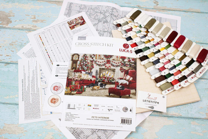 Pets Interior BU5013L Counted Cross-Stitch Kit