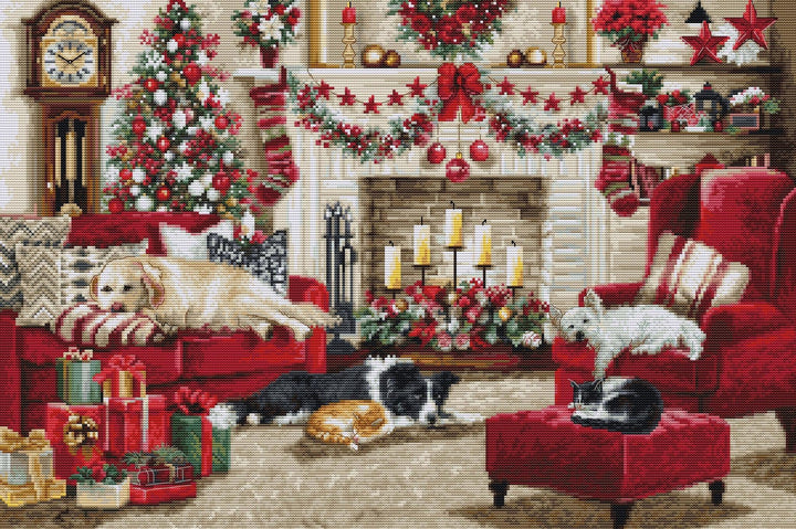 Pets Interior BU5013L Counted Cross-Stitch Kit
