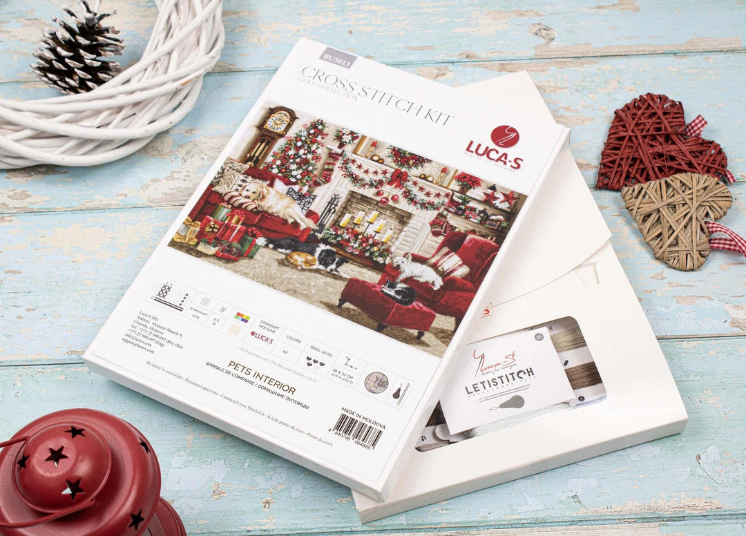 Pets Interior BU5013L Counted Cross-Stitch Kit