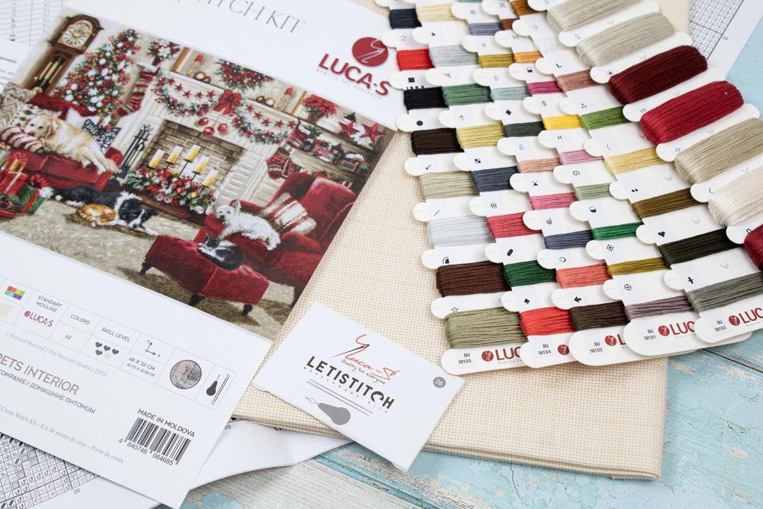 Pets Interior BU5013L Counted Cross-Stitch Kit