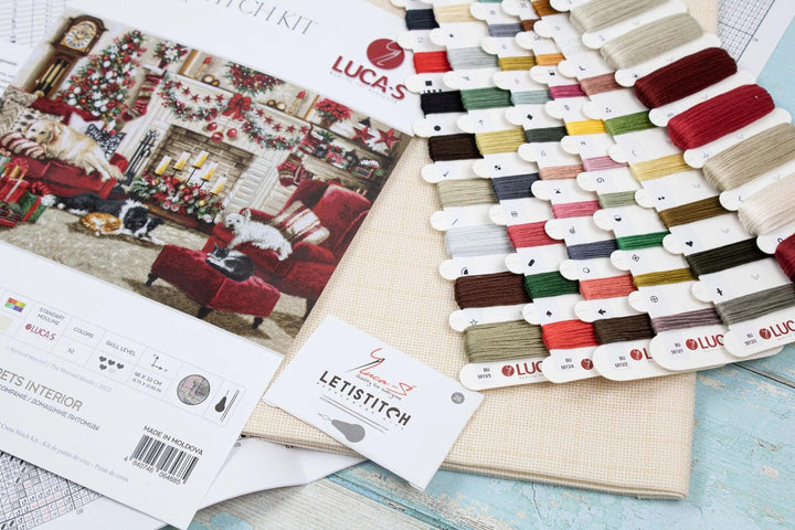 Pets Interior BU5013L Counted Cross-Stitch Kit