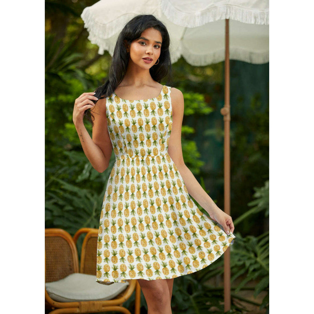 Pineapple Skater Dress