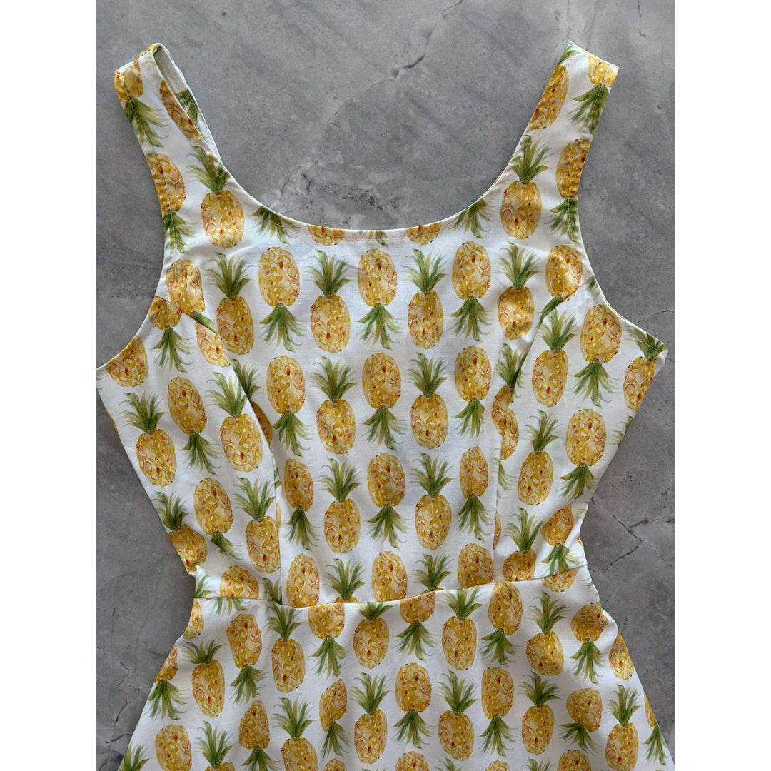 Pineapple Skater Dress