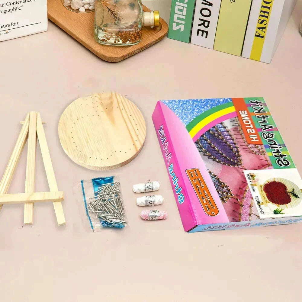 Pineapple String Art Kit with Stand. Simple Decorative DIY String Art Craft Kit M1-4 DHAA28292