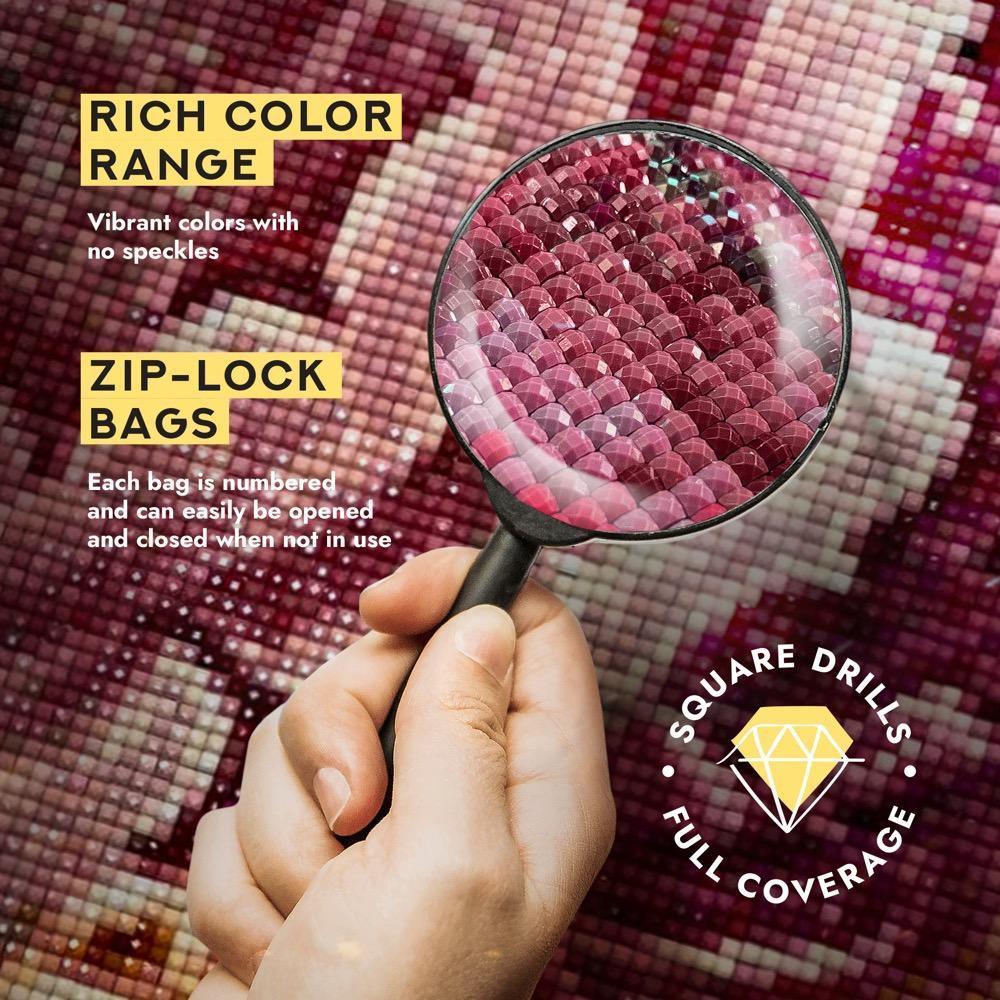 Pink Elephant CS2480 7.9 x 7.9 inches Crafting Spark Diamond Painting Kit