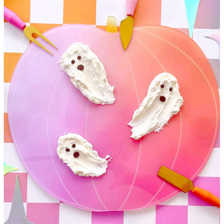 Pink ombre Pumpkin Serving Tray