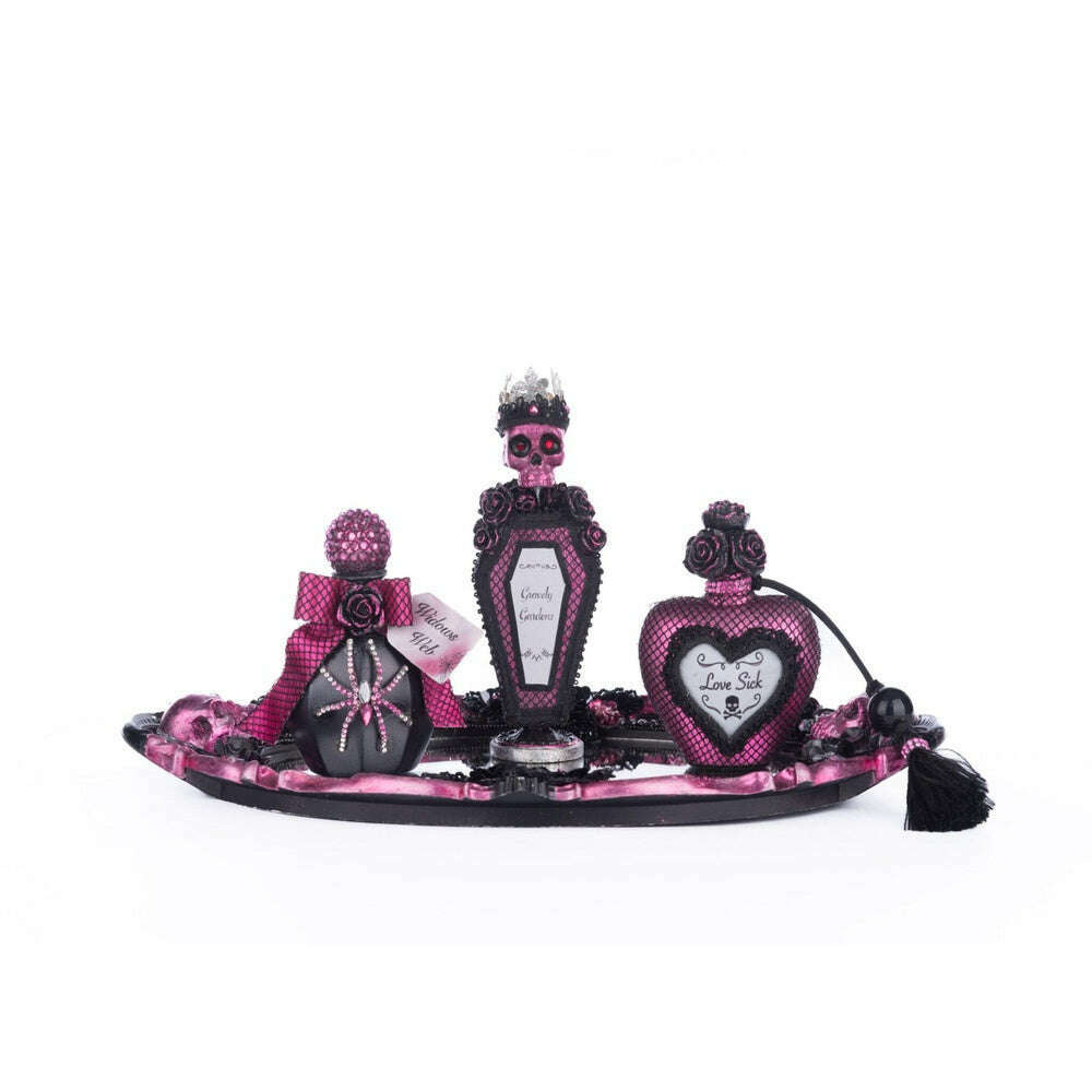 Pink Passion Vanity Tray with Bottles Set by Katherine's Collection 