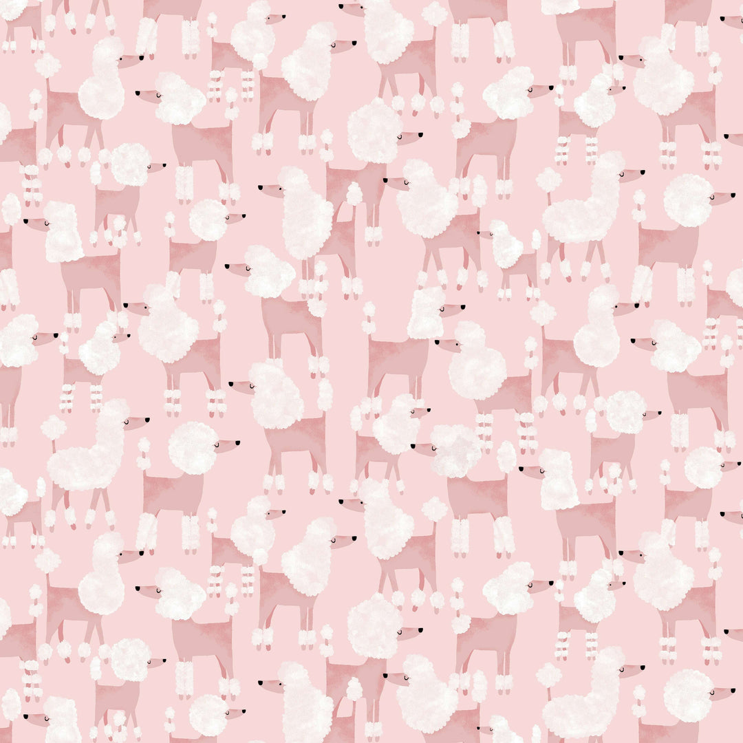 Pink Poodles Fit & Flare Dress