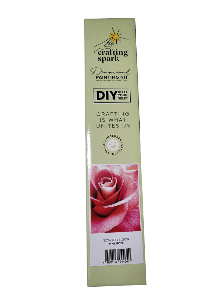 Pink Rose CS019 11.81 x 15.75 inches Crafting Spark  Diamond Painting Kit