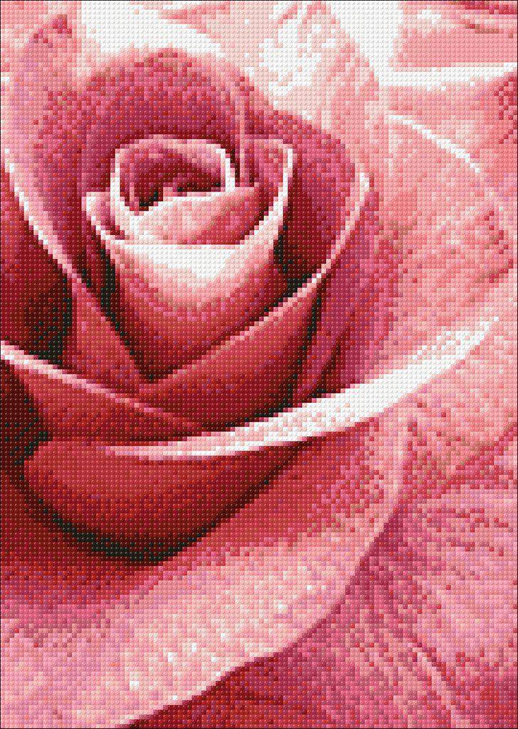 Pink Rose CS019 11.81 x 15.75 inches Crafting Spark  Diamond Painting Kit