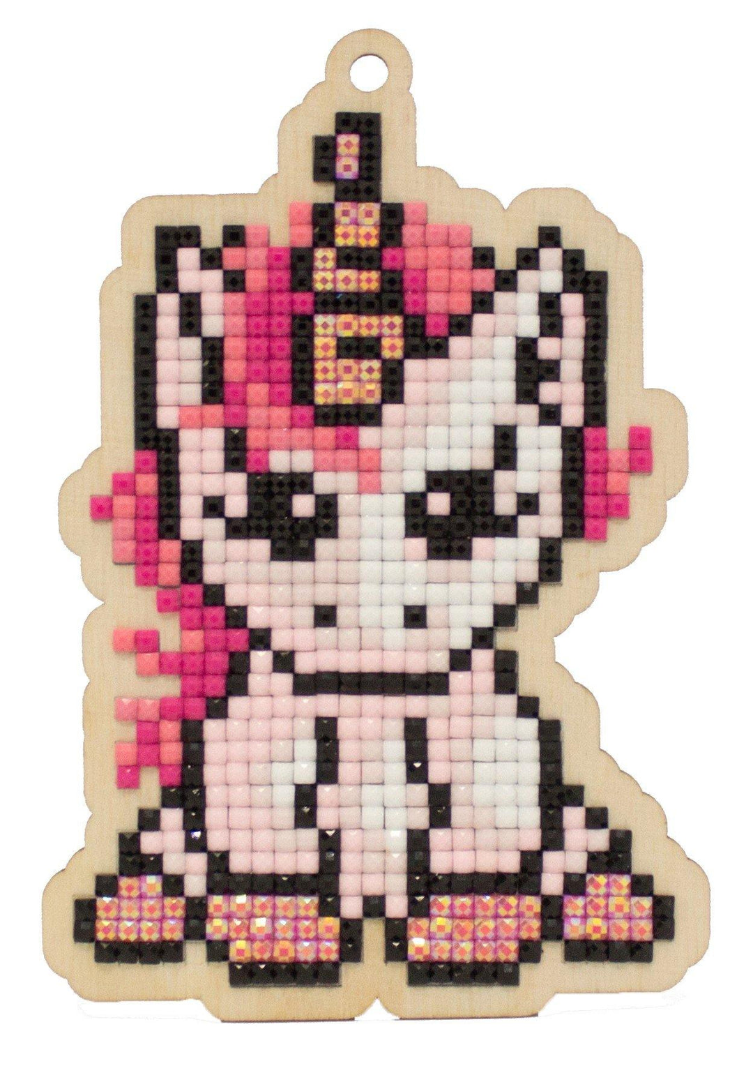Pink Unicorn CSw338 Diamond Painting on Plywood Kit