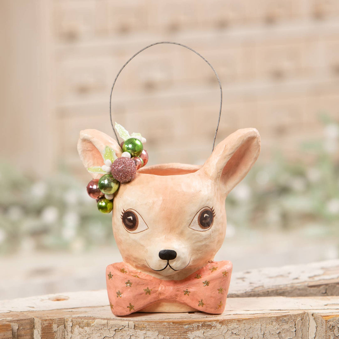 Pastel Fawnie Bucket Small by Bethany Lowe