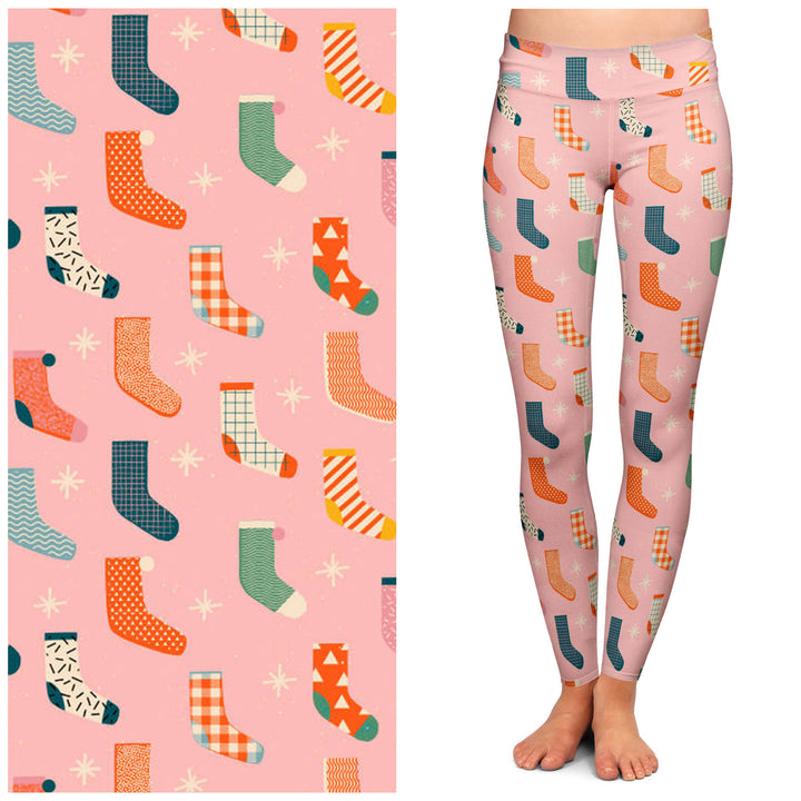 "Yuletide Yarn" Buttery Soft Leggings by Lipstick & Chrome