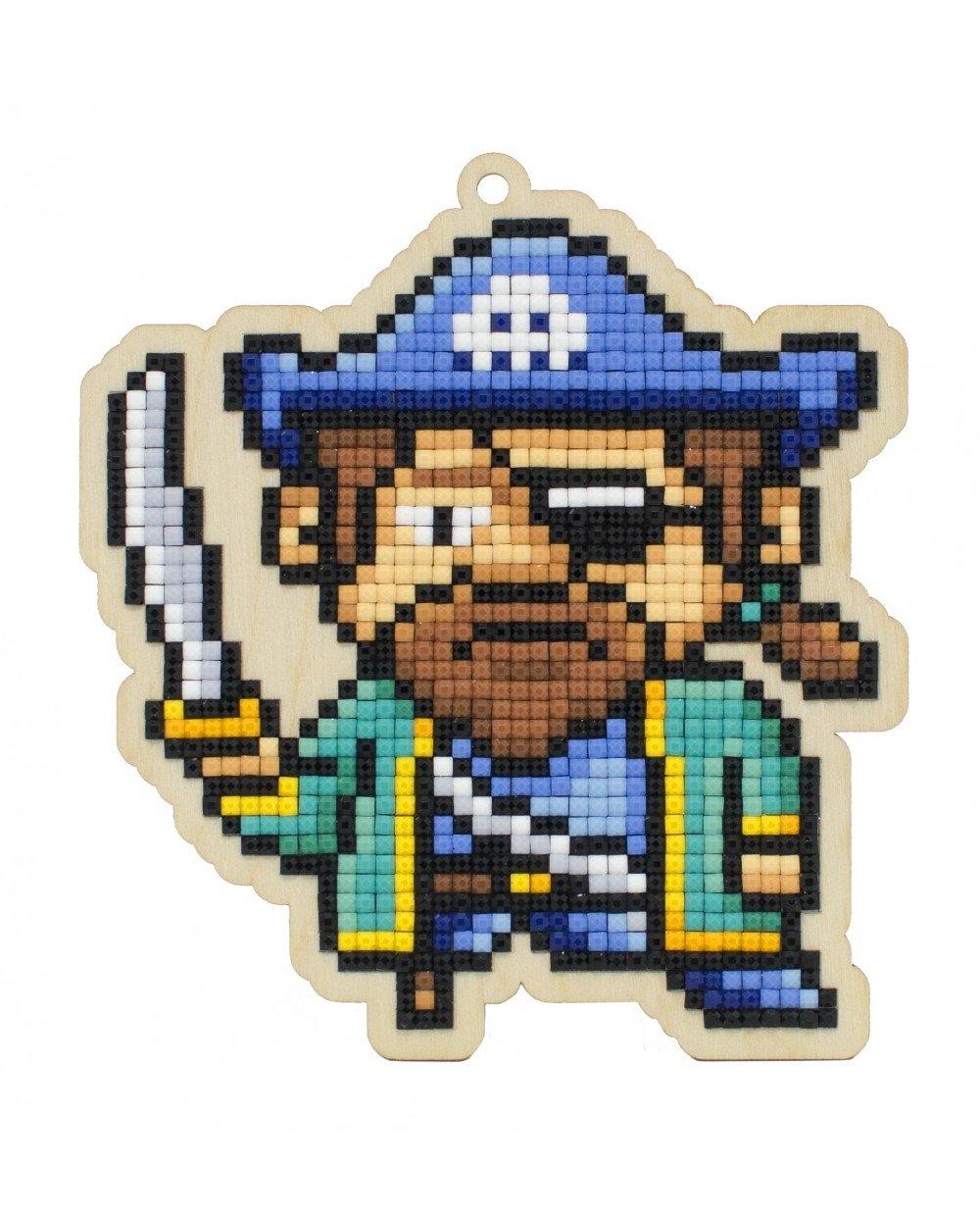 Pirate Captain WWP419 Diamond Painting on Plywood Kit