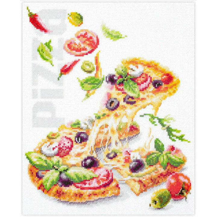 Pizza 528-557 Counted Cross-Stitch Kit