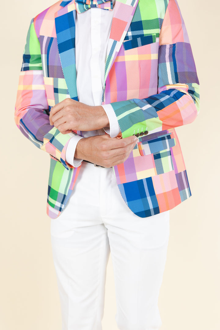 The Plaid To The Bone | Plaid Patchwork Suit