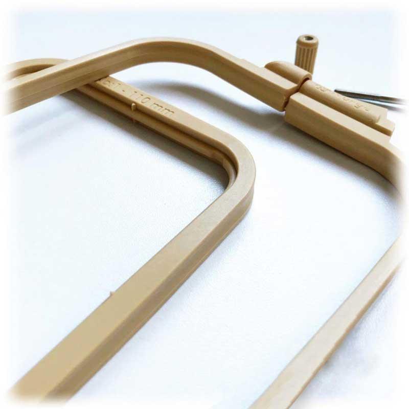 Plastic Square Hoop Nurge 170-12 Coffee Brown