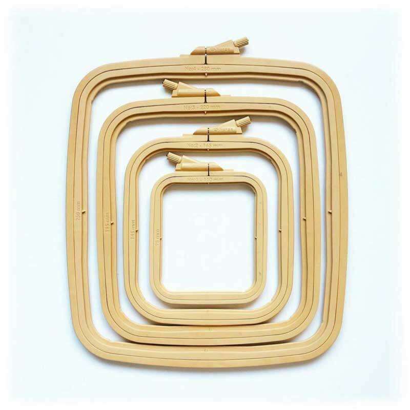 Plastic Square Hoop Nurge 170-12 Coffee Brown