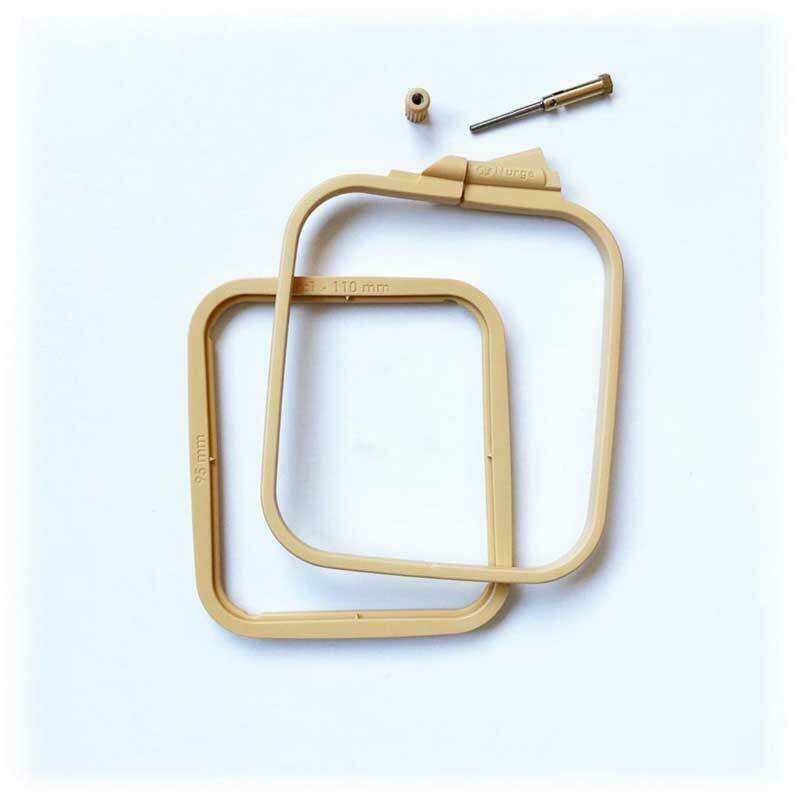 Plastic Square Hoop Nurge 170-13 Coffee Brown