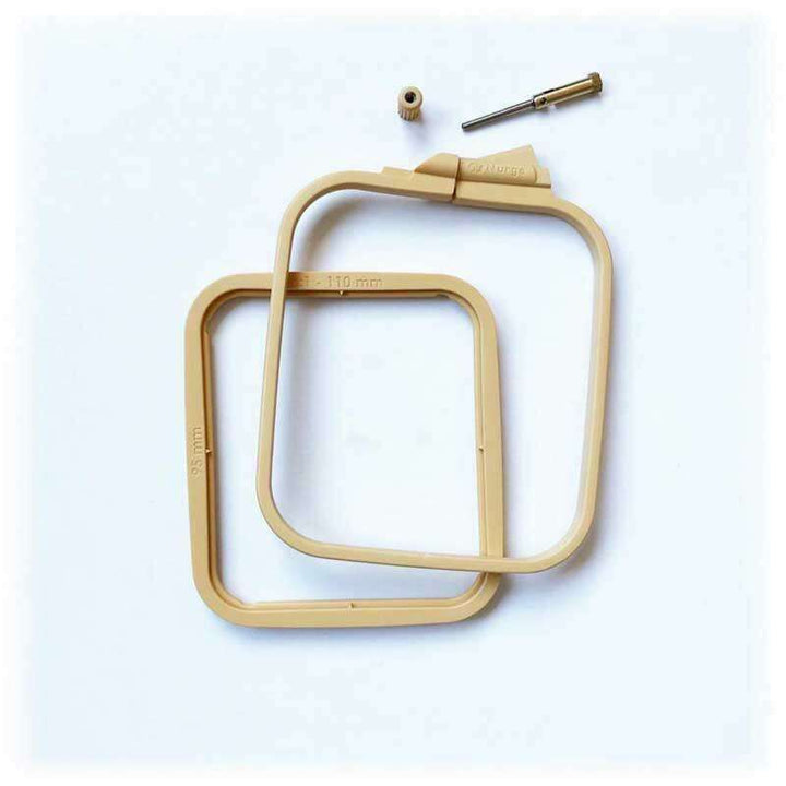 Plastic Square Hoop Nurge 170-13 Coffee Brown
