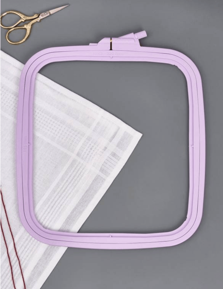 Plastic Square Hoop Nurge 170-13 Pastel Lilac
