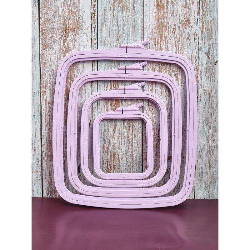 Plastic Square Hoop Nurge 170-13 Pastel Lilac