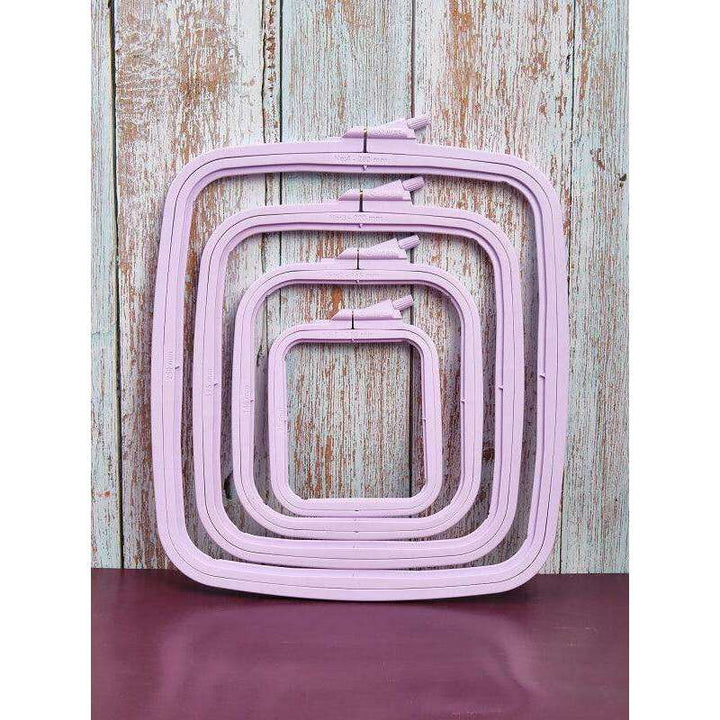 Plastic Square Hoop Nurge 170-13 Pastel Lilac