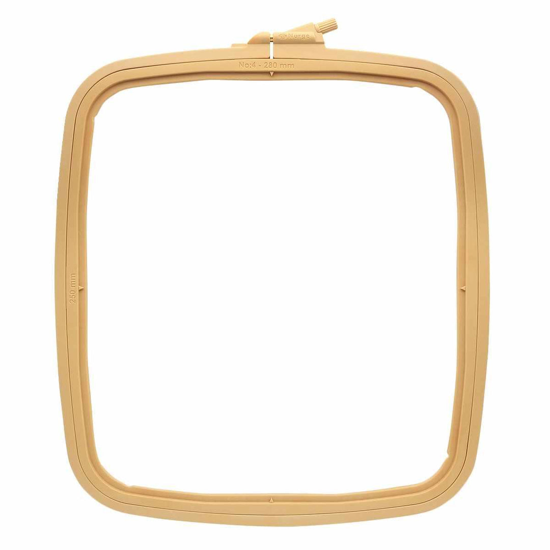 Plastic Square Hoop Nurge 170-14 Coffee Brown