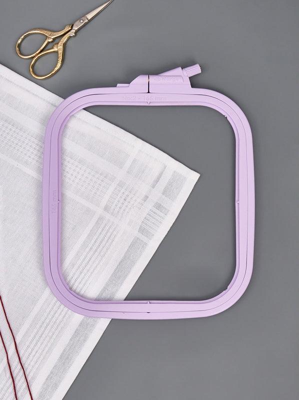 Plastic Square Hoop Nurge 170-14 Pastel Lilac