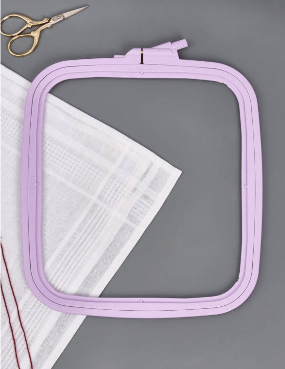 Plastic Square Hoop Nurge 170-14 Pastel Lilac