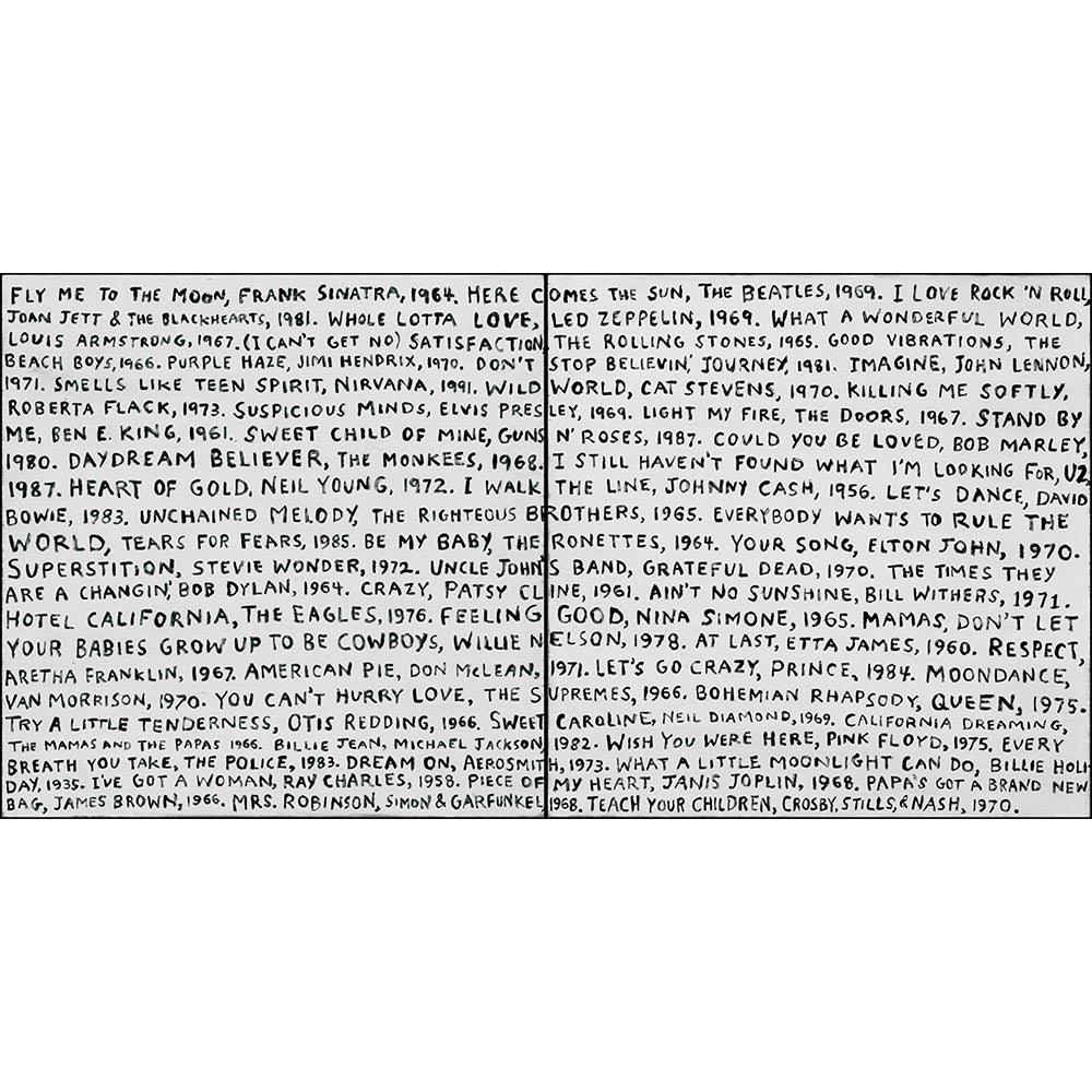 "Playlist in White" Art Print - Quirks!