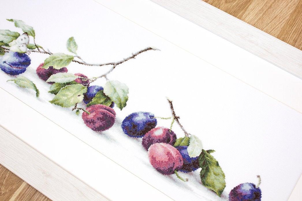 Plums B2257L Counted Cross-Stitch Kit
