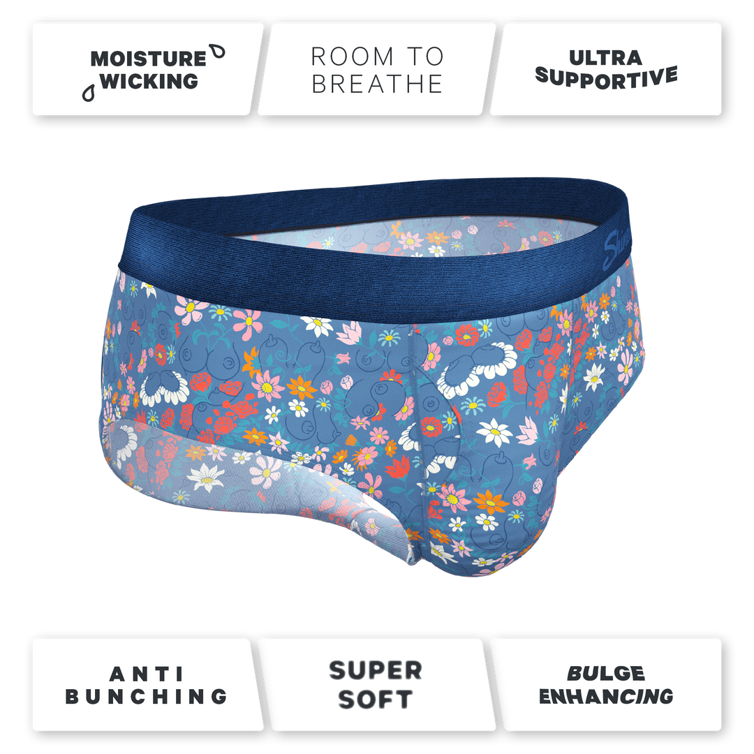 The Gardening Nips | Busty Floral Ball Hammock® Pouch Underwear Briefs