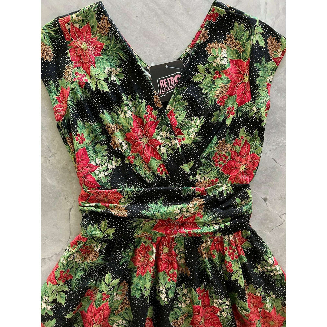 Poinsettia Greta Dress