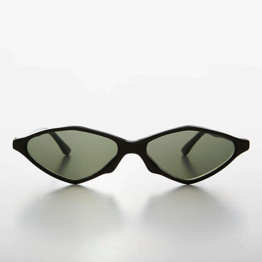 Pointy Diamond Futuristic Cat Eye Sunglass - Nikita