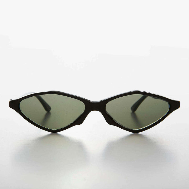 Pointy Diamond Futuristic Cat Eye Sunglass - Nikita