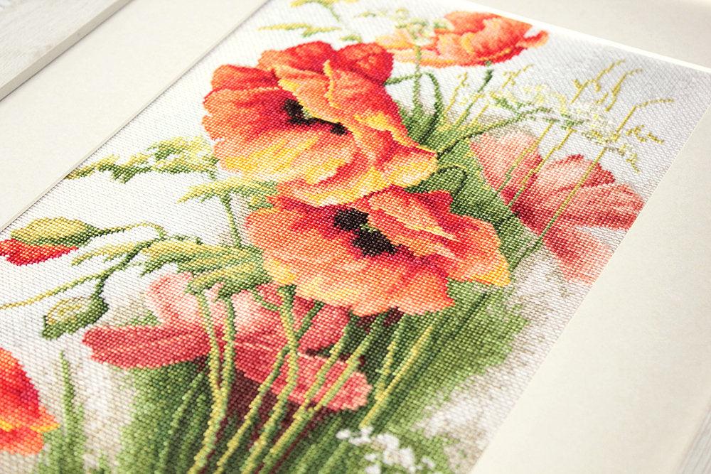Poppies B213L Counted Cross-Stitch Kit