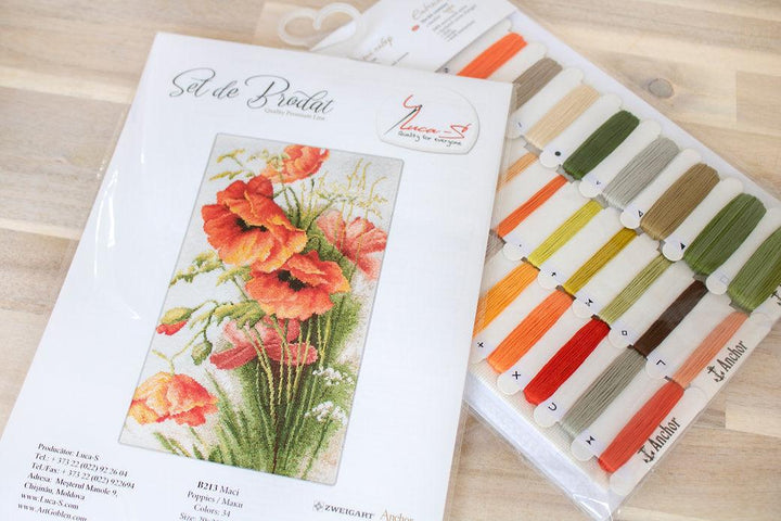 Poppies B213L Counted Cross-Stitch Kit