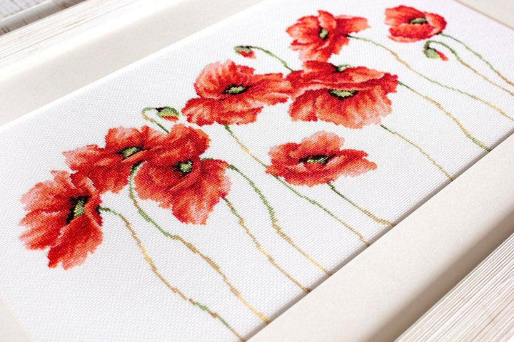 Poppies B2223L Counted Cross-Stitch Kit