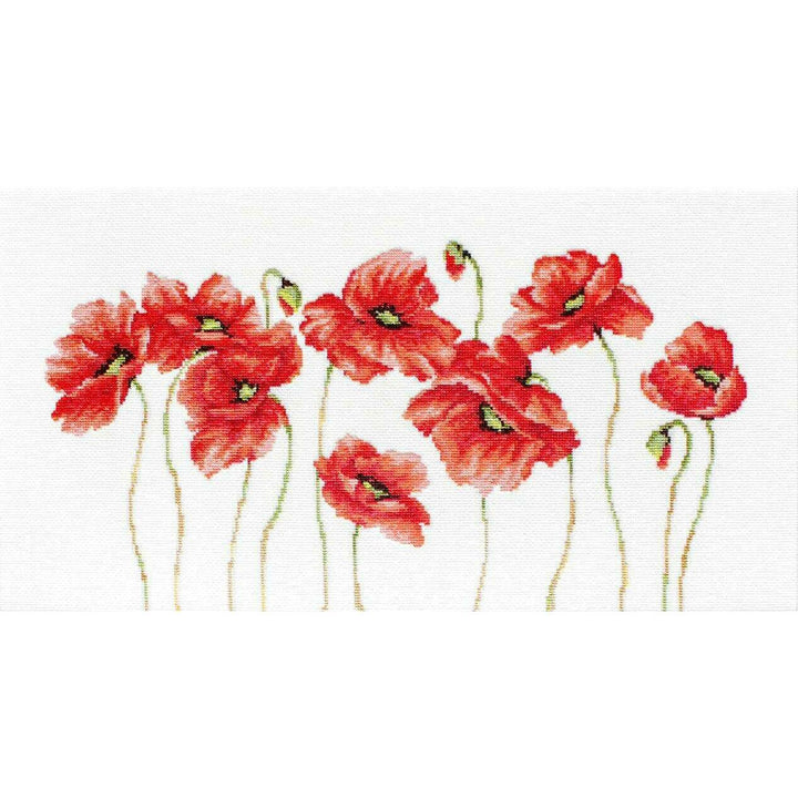 Poppies B2223L Counted Cross-Stitch Kit