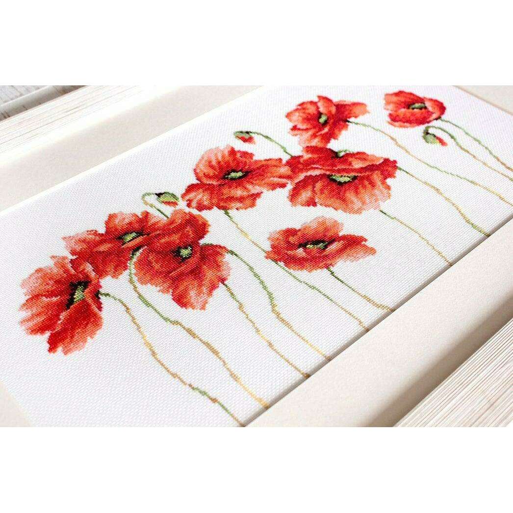 Poppies B2223L Counted Cross-Stitch Kit