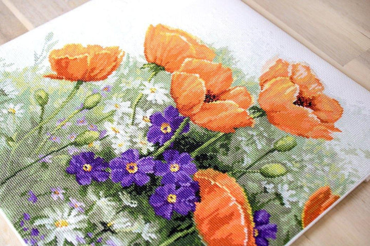 Poppies B2368L Counted Cross-Stitch Kit