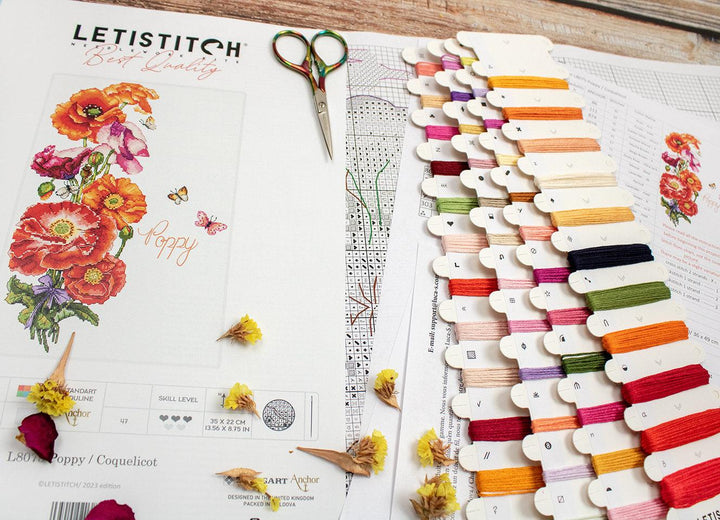 Poppy L8075 Counted Cross Stitch Kit