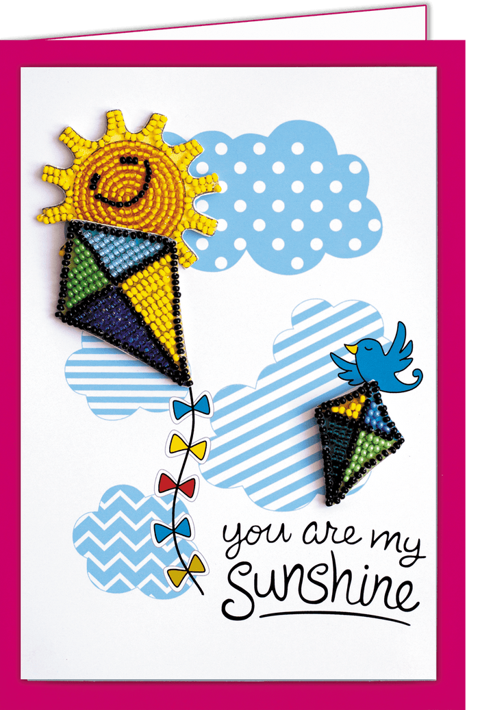 Postcard cross-stitch kit - Be pleased of your life! AOO-005