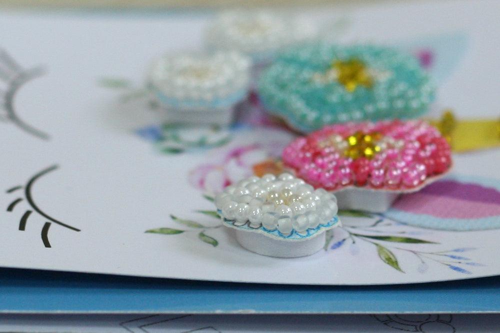 Postcard cross-stitch kit - Believe in miracles! AOO-007