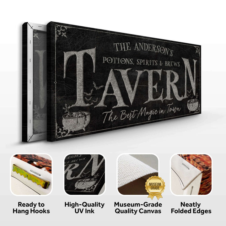 Potions, Spirits & Brews Tavern Halloween Sign