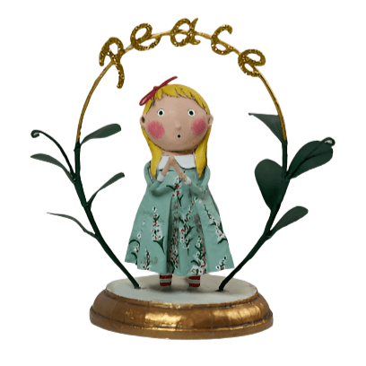 Praying for Peace Christmas Figurine by Lori Mitchell – view 3